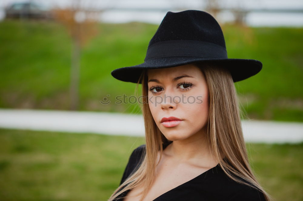 Similar – Image, Stock Photo Pretty brunette woman