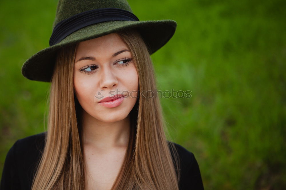 Similar – Image, Stock Photo Pretty brunette woman