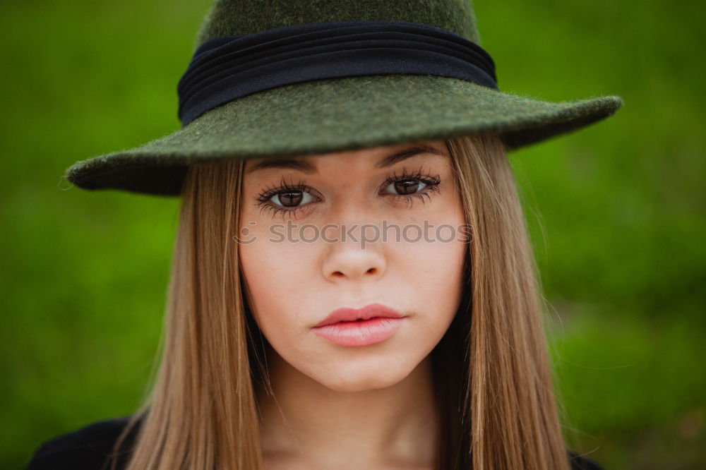 Similar – Image, Stock Photo Pretty brunette woman