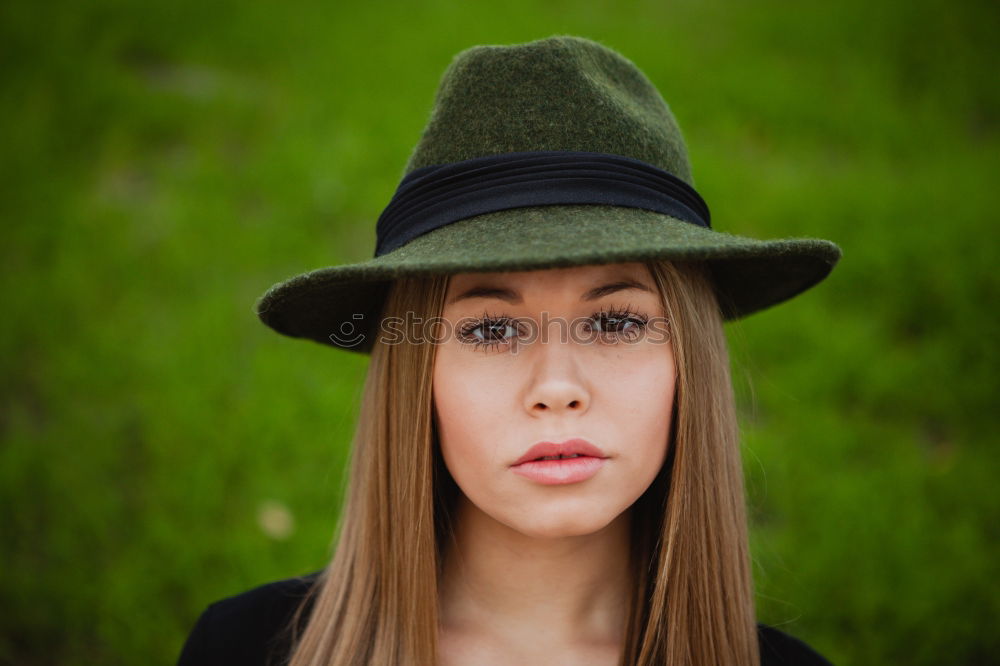 Similar – Image, Stock Photo Pretty brunette woman