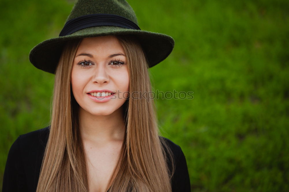 Similar – Image, Stock Photo Pretty brunette woman