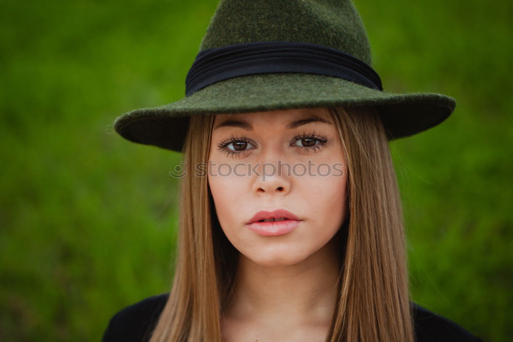 Image, Stock Photo Pretty brunette woman