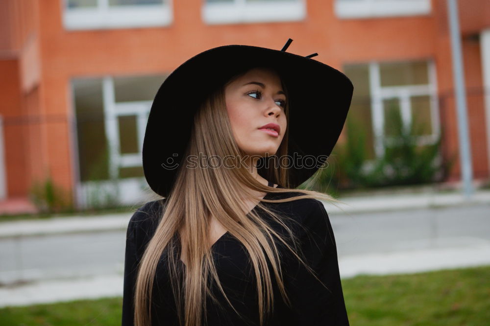 Similar – Girl and her hat Lifestyle