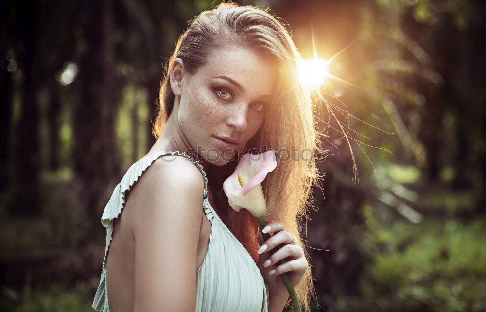 Similar – smiling woman with blond hair