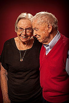 Similar – Image, Stock Photo Smiling senior couple
