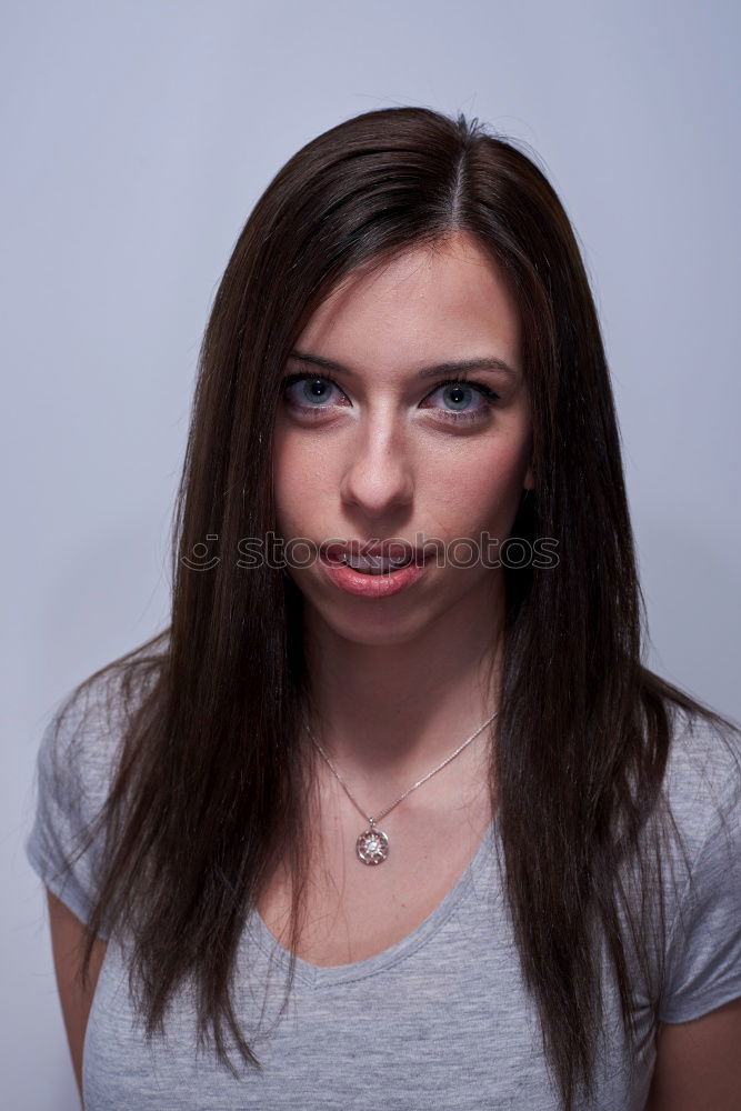 Similar – Image, Stock Photo mistaken Woman Dark Gray