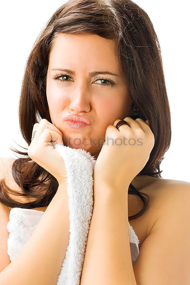 Similar – Image, Stock Photo Attractive woman with apple