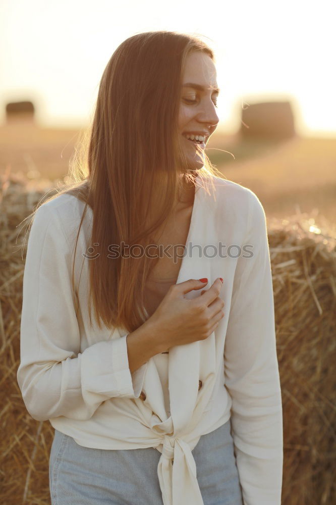 Similar – Image, Stock Photo Young woman walking in a path in the middle of a vineyard