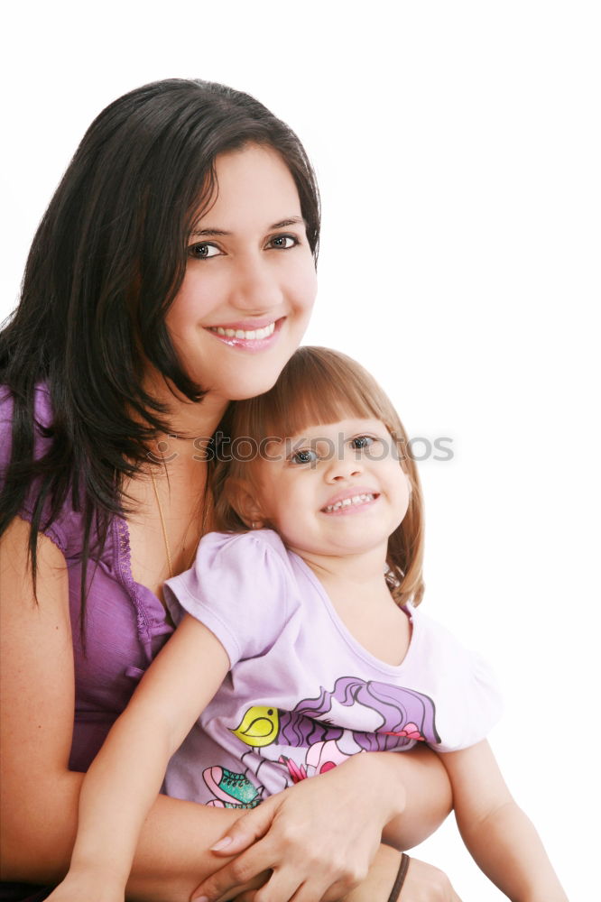 Similar – Image, Stock Photo Playing mother and daughter