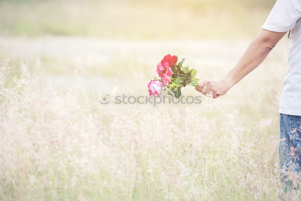 Similar – Image, Stock Photo Crop bride and groom on sand