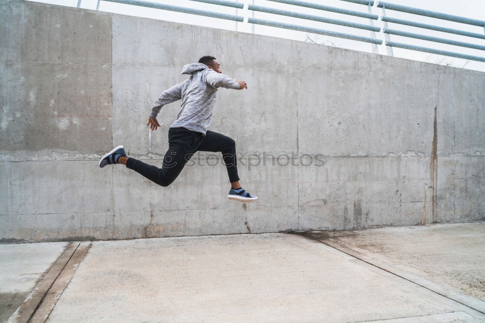 Similar – Man slip on ice and falling down stairs