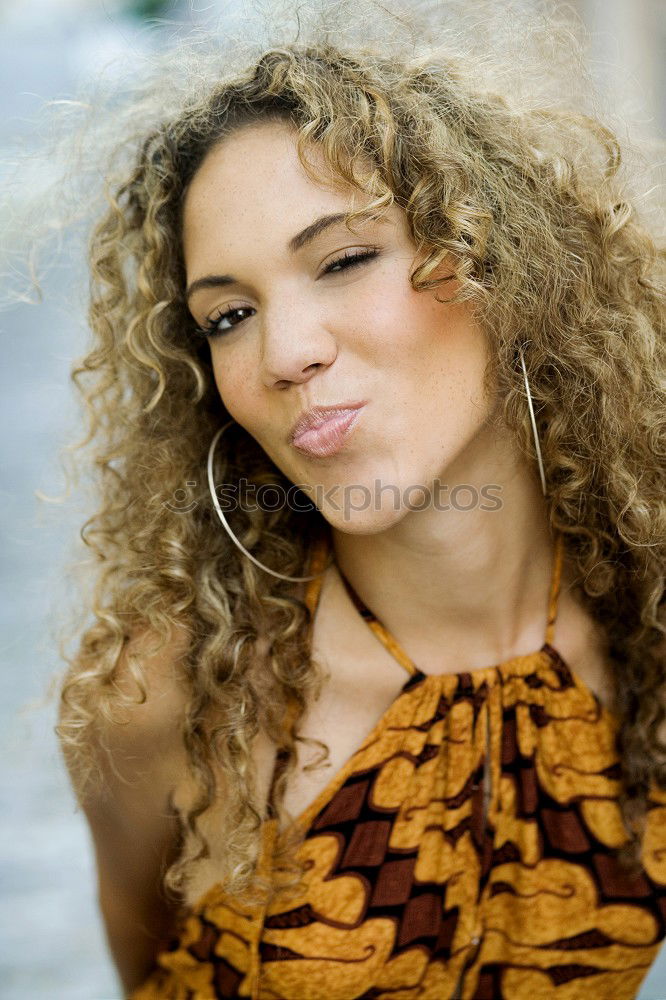 Similar – Image, Stock Photo Portrait of young beautiful dark skinned woman looking at camera