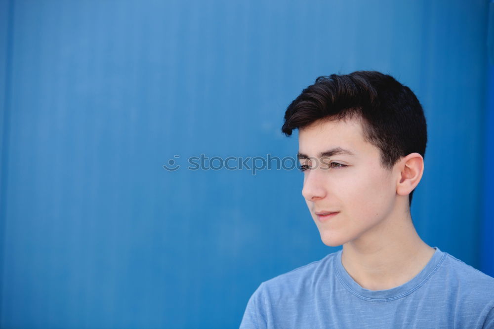 Similar – Image, Stock Photo Portrait of a teenager