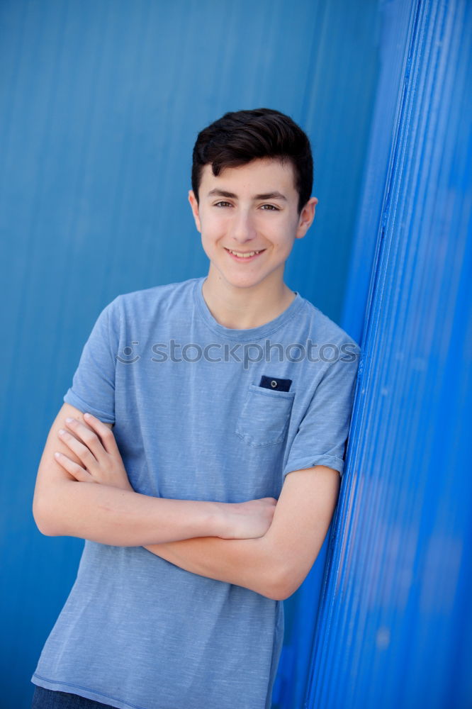 Similar – Image, Stock Photo Portrait of a teenager