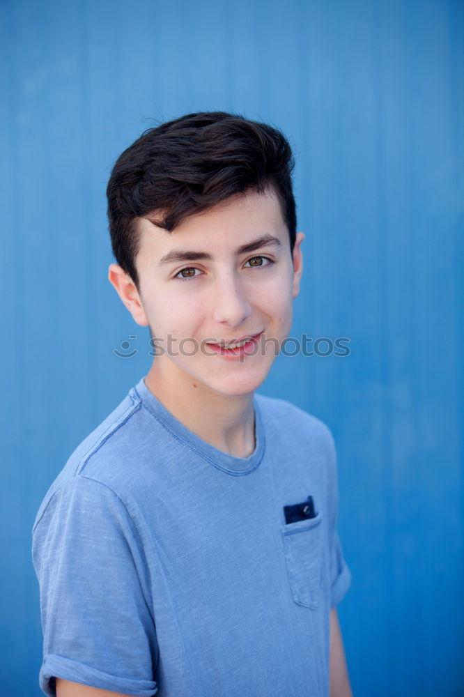 Similar – Image, Stock Photo Portrait of a teenager