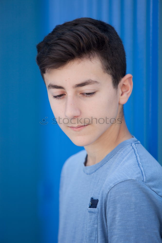 Similar – Image, Stock Photo Portrait of a teenager