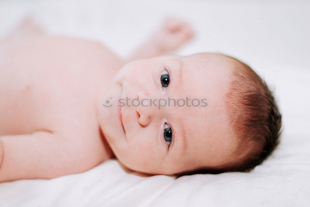Similar – Image, Stock Photo Newborn baby resting lying above of travel suitcase