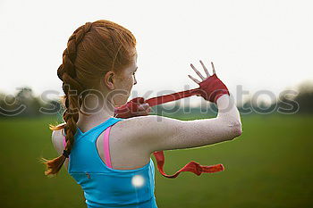 Similar – sports hairdo Human being