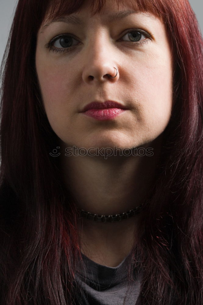 Image, Stock Photo Woman with sad look