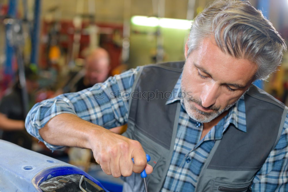 Similar – Professional carpenter at work.