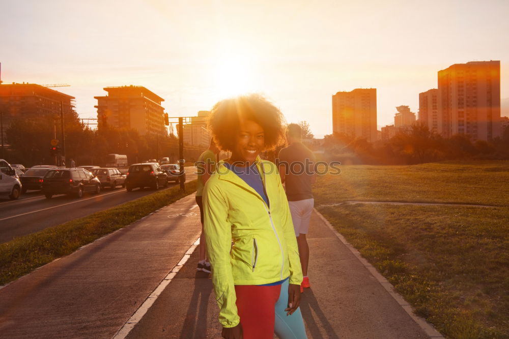 athletic woman resting