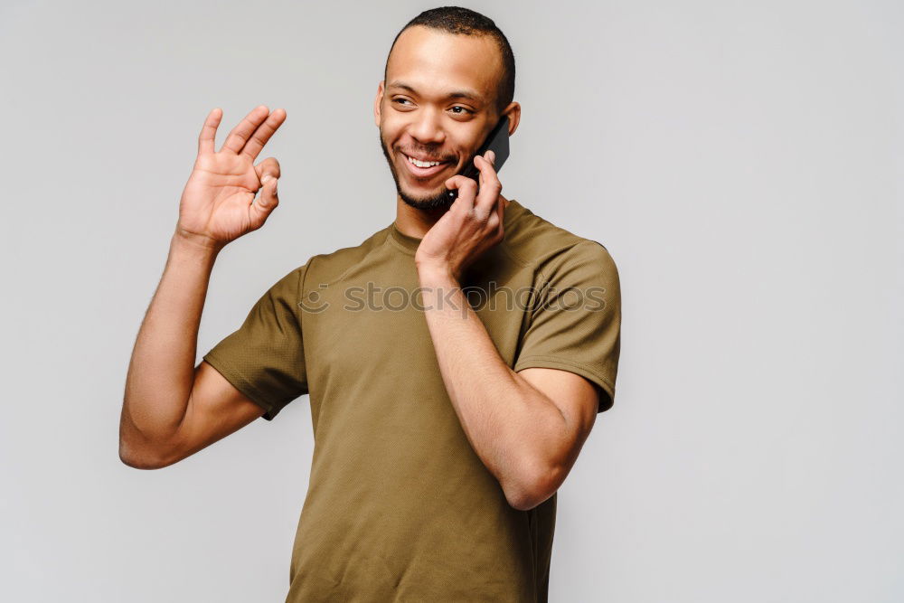 Similar – Image, Stock Photo Young black man wearing casual clothes and sunglasses outdoors