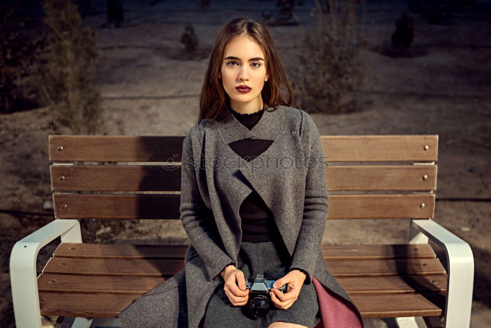 Similar – Image, Stock Photo Young woman standing in apartment