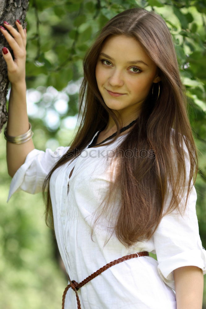 Similar – Image, Stock Photo Beautiful brunette girl