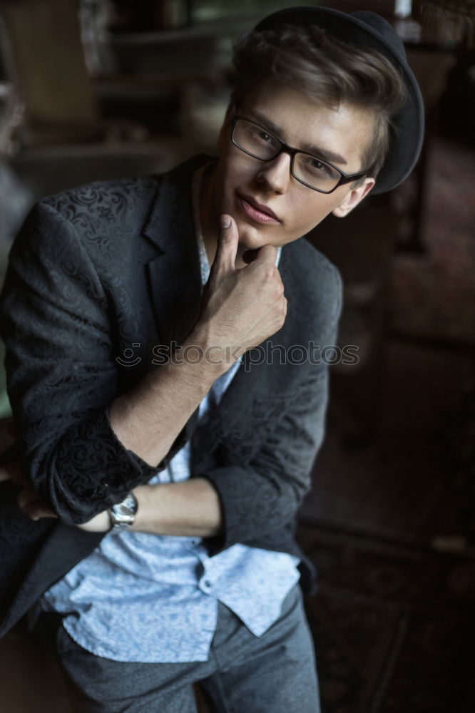 Similar – Image, Stock Photo . Masculine Man Adults 1