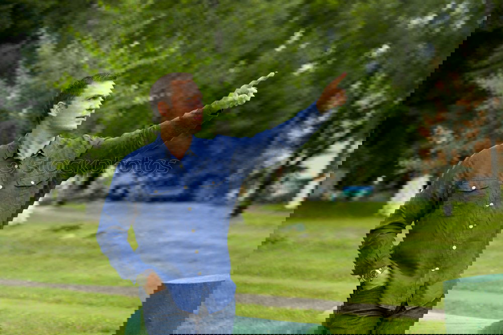 Man in the park Elegant