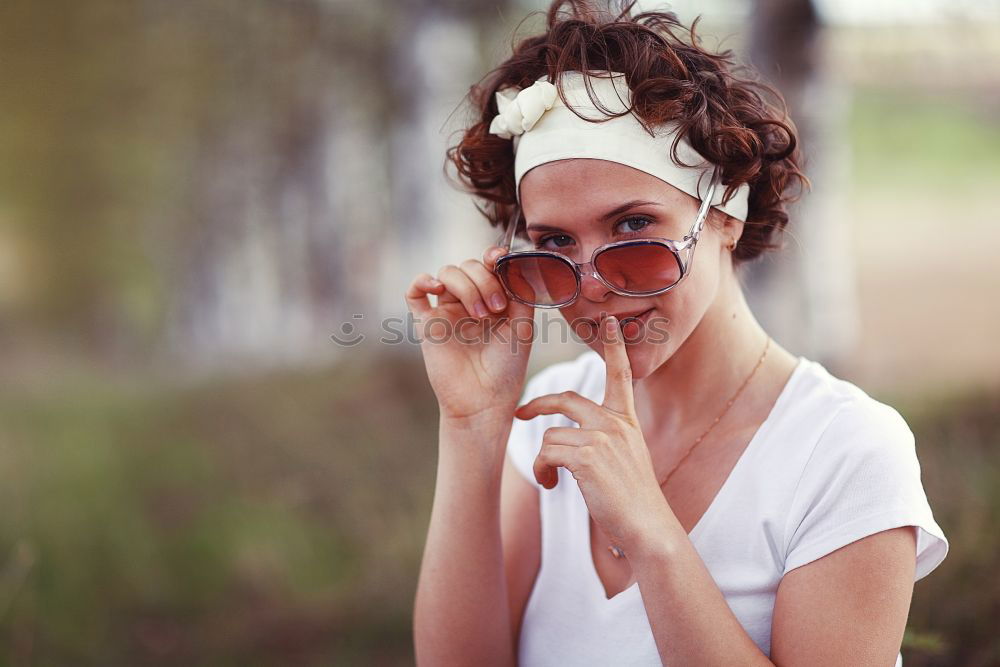 Similar – Beautiful woman with vintage old camera with soap bubbles taking photo