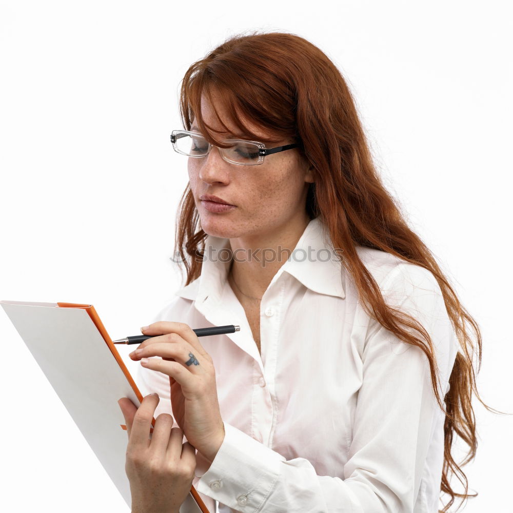 Similar – Image, Stock Photo Side view on woman working on tablet near window in sunlight