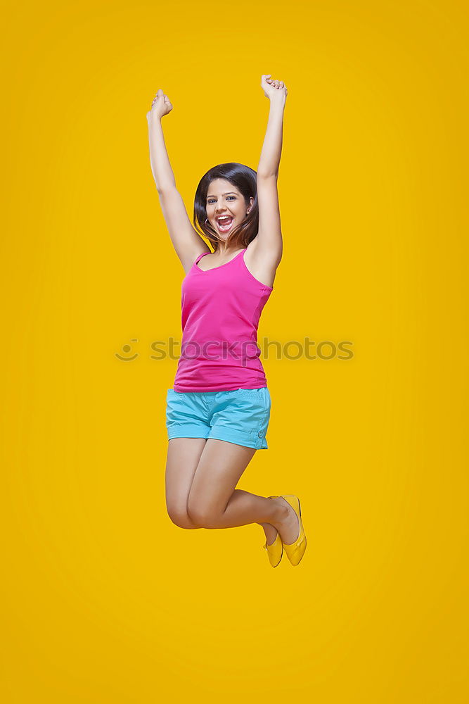 Similar – Young woman dancing in studio