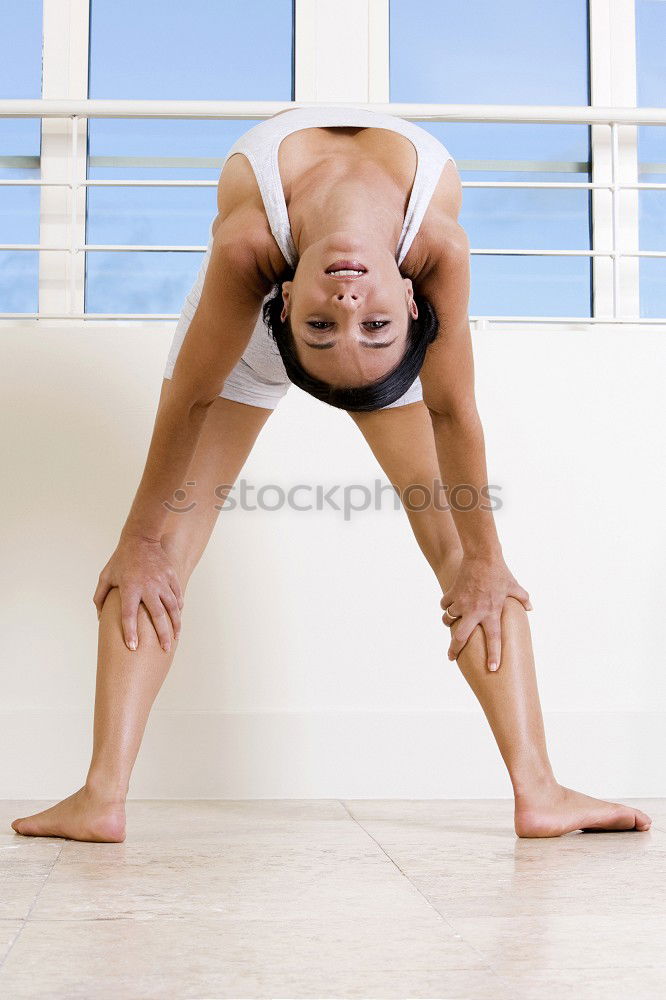 Similar – Black fit woman doing pushups on urban floor.