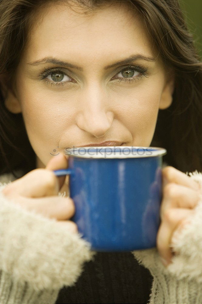 Similar – Image, Stock Photo Beautiful model with cup of coffee