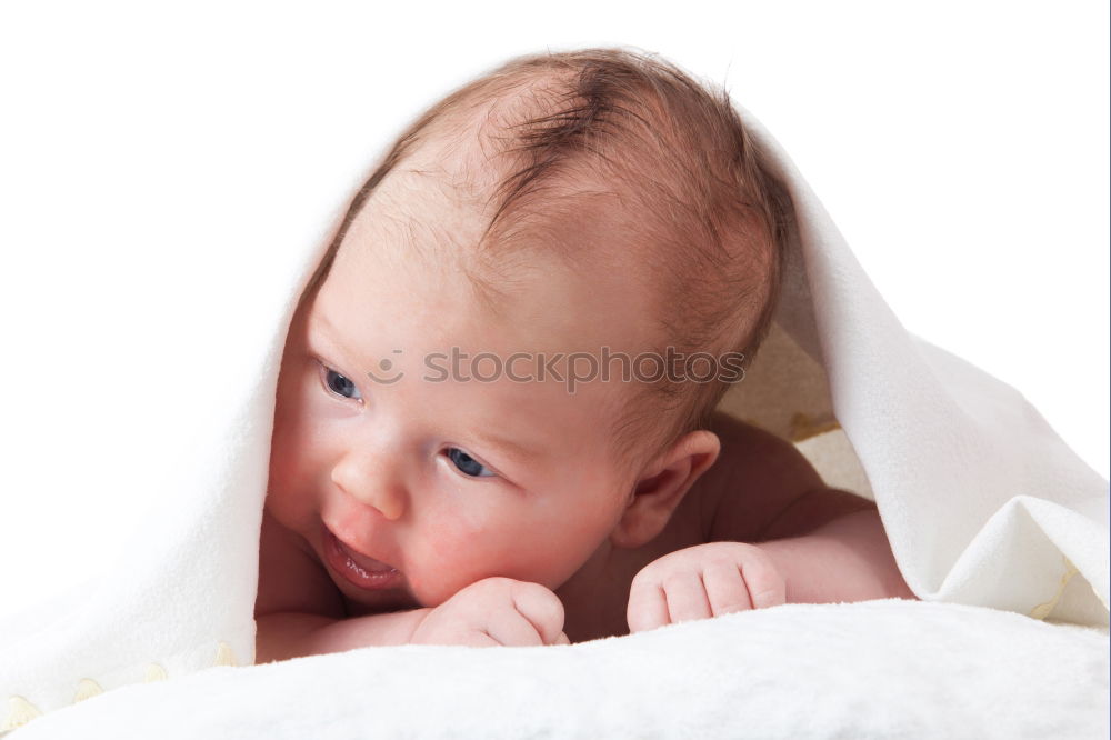 Similar – Image, Stock Photo newborn baby experiencing the world