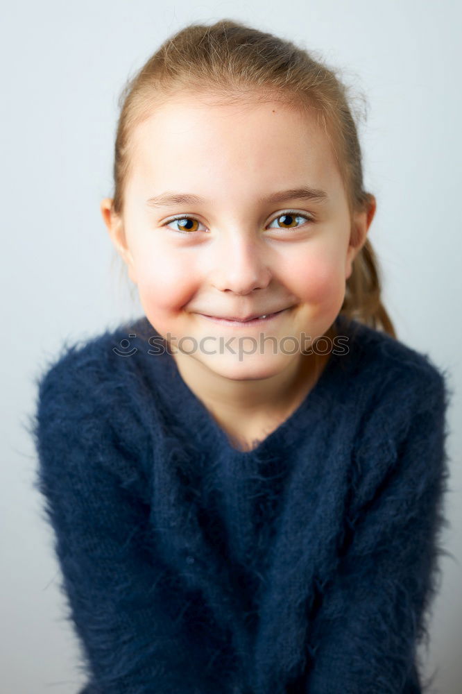 Similar – Image, Stock Photo Pretty girl with wool hat in a park