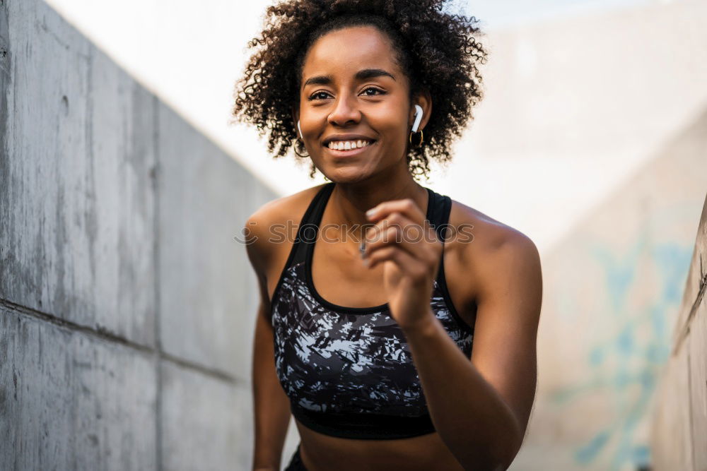 Similar – Image, Stock Photo Playful woman winking