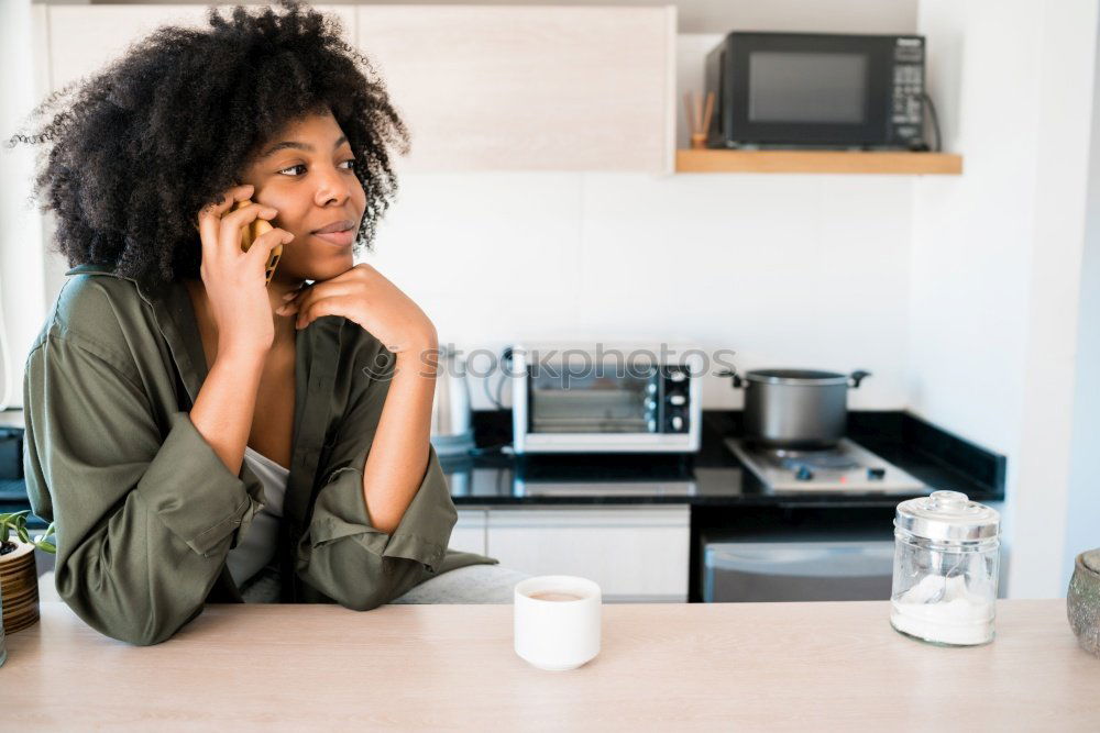 Similar – Ethnic woman stirring cup of coffee