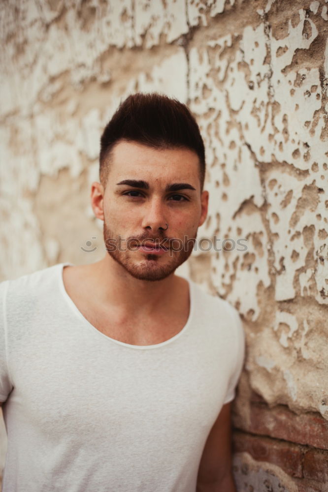 Similar – Image, Stock Photo Portrait of an attractive guy in a old house
