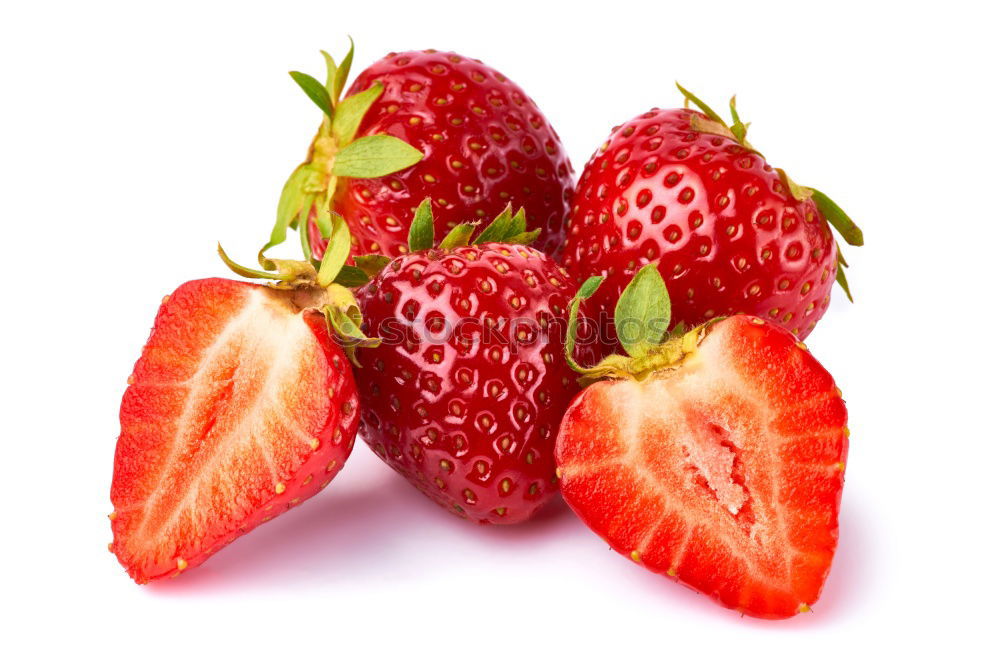 Similar – Freshly harvested | last strawberries