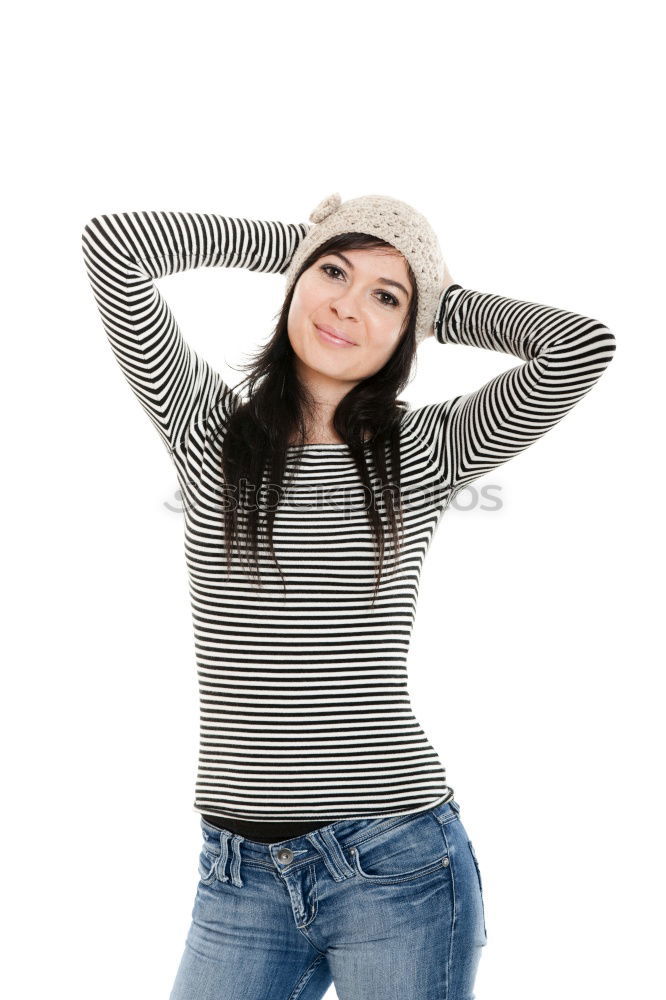 Similar – Image, Stock Photo young woman in urban background wearing casual clothes