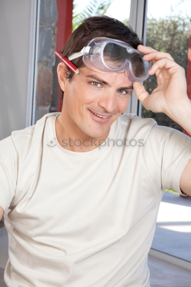 Similar – Cheerful man in sunglasses