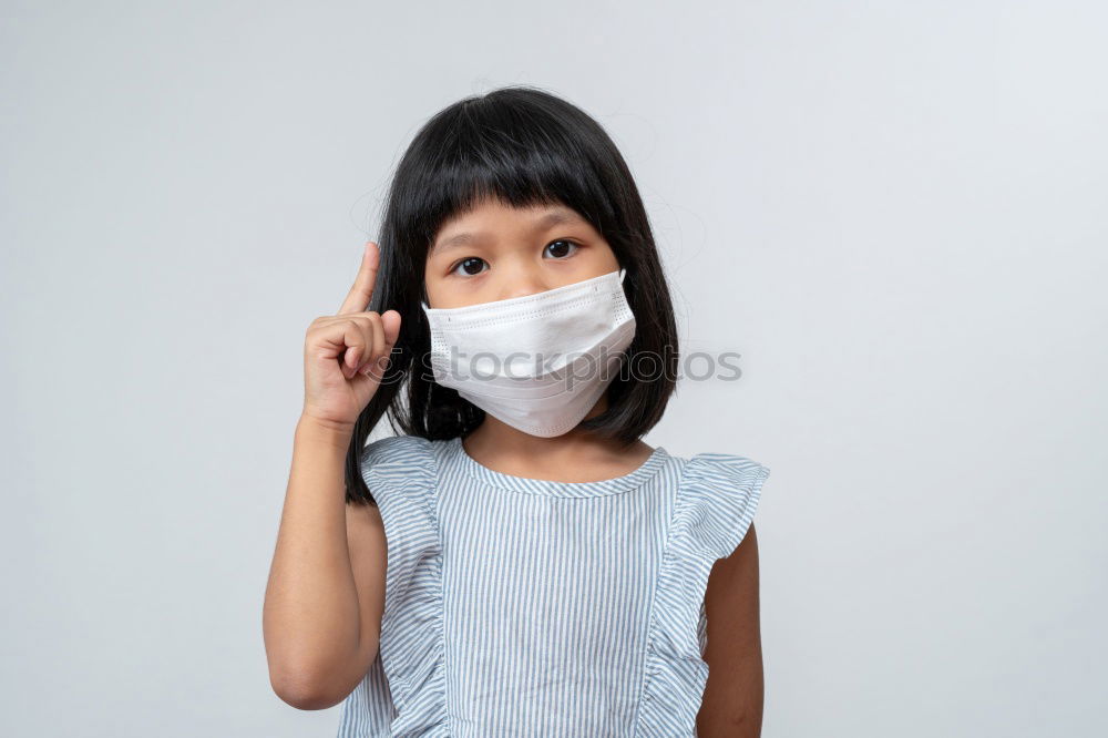 Similar – Foto Bild Niedlicher kleiner Junge in medizinischer Maske
