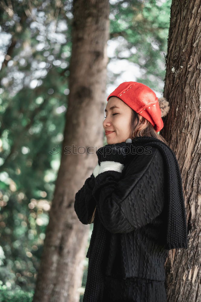 Similar – Young redhead woman outdoors in nature