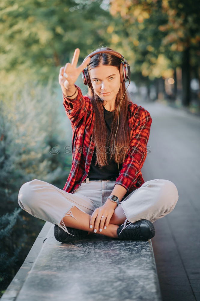 Similar – Young caucasian woman enjoying fresh juice