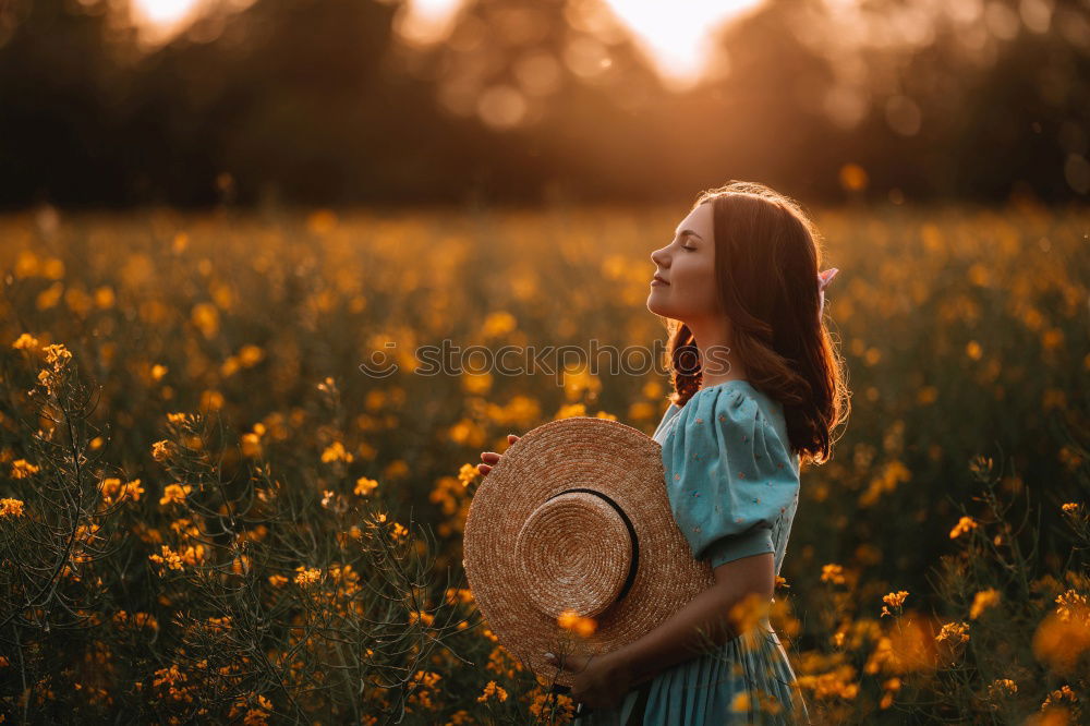 Similar – Image, Stock Photo Asian woman with dry leaf