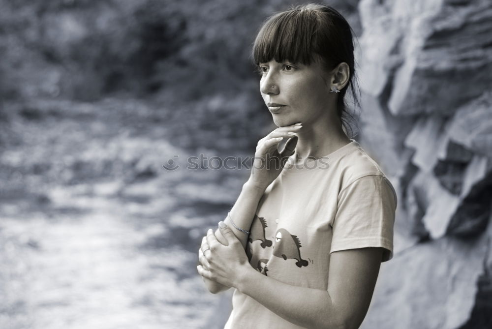 Similar – Image, Stock Photo deux Young woman