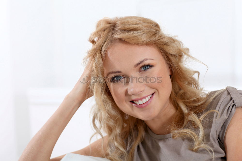 Similar – Image, Stock Photo indoor portrait of young selfish beautiful woman