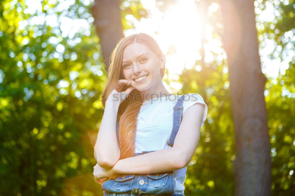 Similar – Image, Stock Photo Young woman making a follow me gesture and looking at camera.